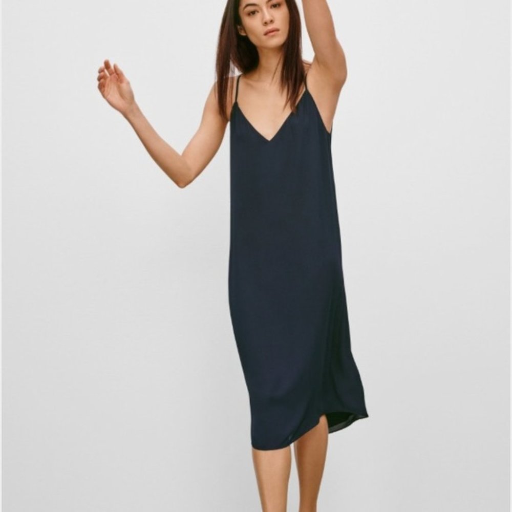 Aritzia Babaton Midi Slip Dress - Burgundy Red